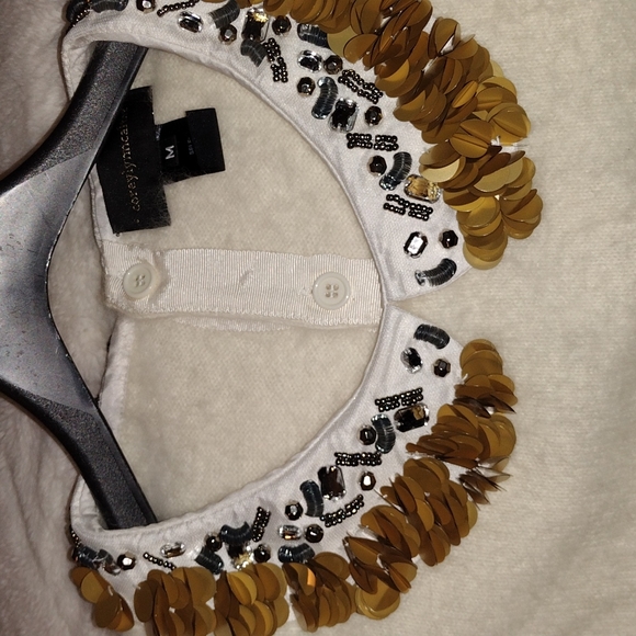 🔥BOGO 50%💥 COREY LYNN CALTER size Medium Angora Sweater Ivory - Picture 8 of 12